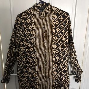 J. Peterman Silk top/kimono
